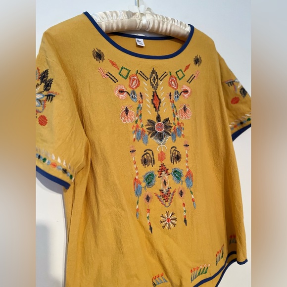 NWOT BOHO “JOHNNY WAS”VIBES SPRING EMBROIDERED BLOUSE - Picture 4 of 10